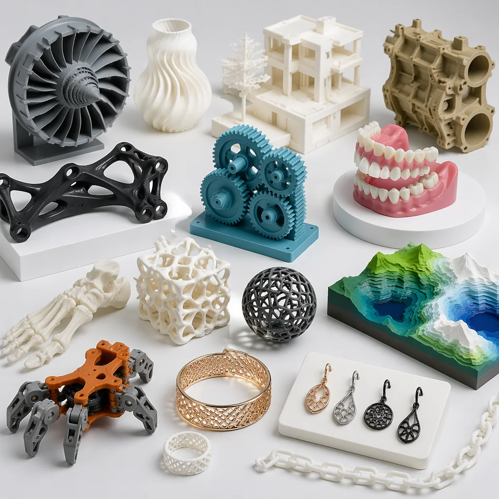 3D printing applications showcase