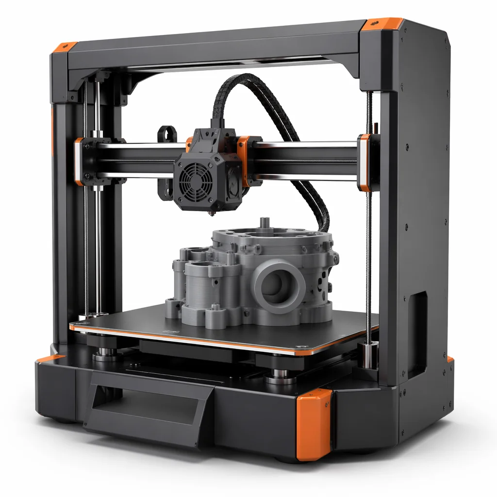 FlashForge Pro 3D printer creating a precision mechanical component